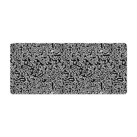 tapis de souris gaming keith haring 80x35 cm