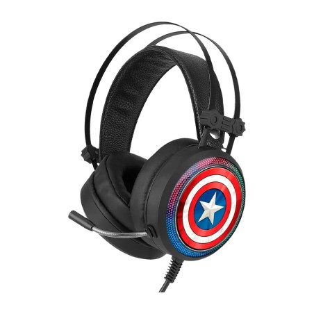 gaming headphones with microphone marvel capitán américa