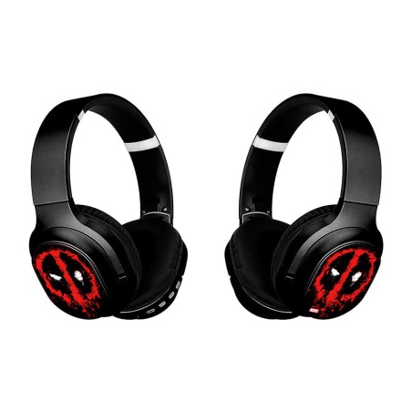 auriculares de diadema inalámbricos plegables con reproductor mp3 marvel deadpool bluetooth 5.0