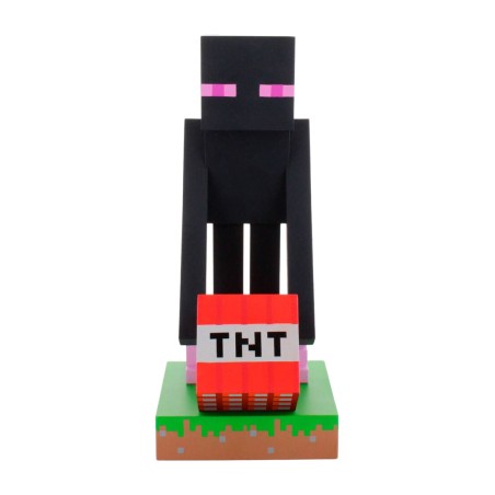 lenkradhalter mit figur für handy cable guy minecraft enderman 20 cm