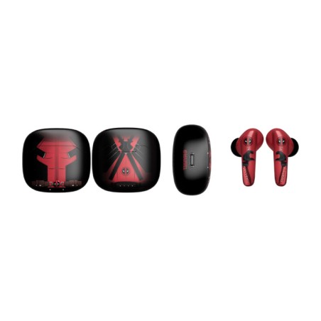 auriculares inalámbricos con estuche de carga marvel deadpool bluetooth 5.3