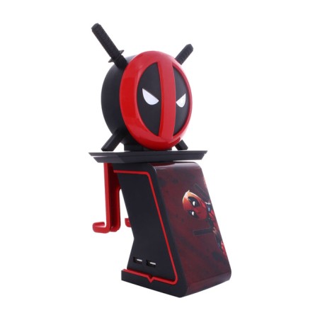 osvetljeni nosilec naložbe za krmilnik in mobilni telefon s likom cable guy ikon marvel deadpool 20 cm