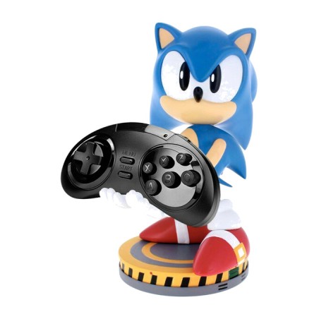 suport pentru joacă și telefon cu figurină cable guy sonic 21 cm