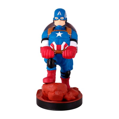 handlebar grip with figure cable guy marvel capitan america 20 cm