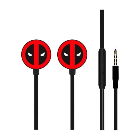 casques intra-auriculaires avec fil marvel deadpool