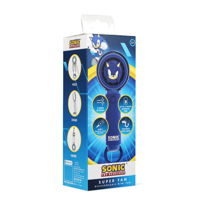 OTL TECHNOLOGIES Přenosný ruční ventilátor SONIC THE