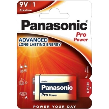 batteria alcalina pro power 9v 6lr61 1 uds
