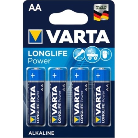 alkalická batéria longlife power aa lr6 4 uds