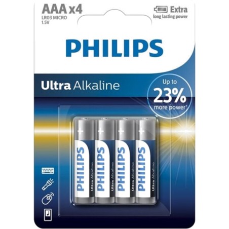 alkalická baterie ultra-alkaline-aaa lr03 4 uds