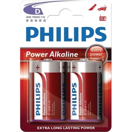 alkalická batéria power-alkaline-31937 d lr20 2 uds