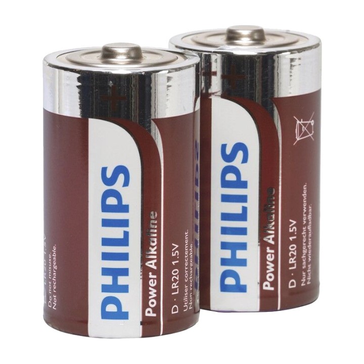 PHILIPS Pila alcalina POWER-ALKALINE-31937 D LR20 2 UDS