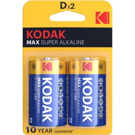 pila alcalina max d lr20 2 uds