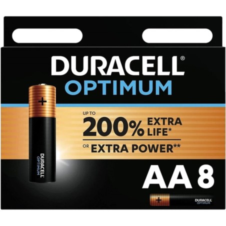 alkalisk batteri optimum 200 aa lr6 8 uds