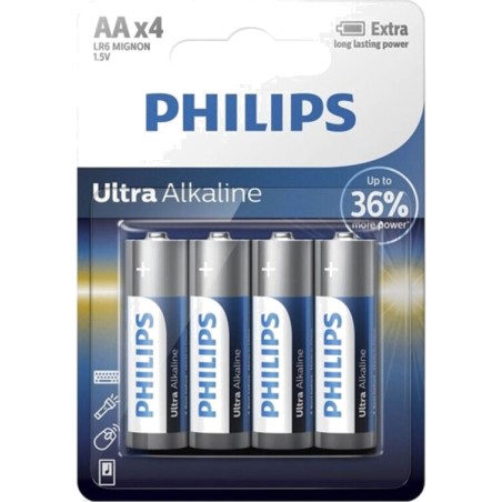 alkalická batéria ultra-alkaline aa lr6 4 uds