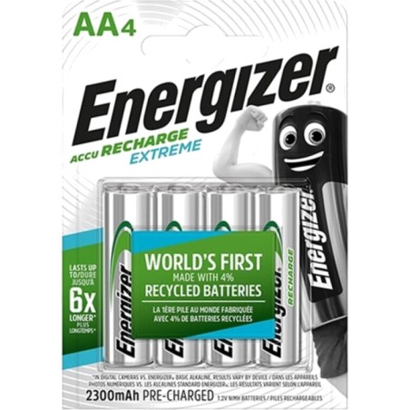 oplaadbare batterij extreme aa hr6 2300mah 4 uds