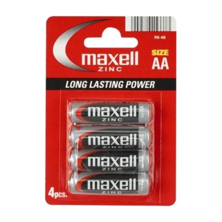 bateria salina de manganês aa r6 4 uds
