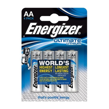 bateria de lítio ultimate-lithium aa l91 lr6 1,5v 4 uds