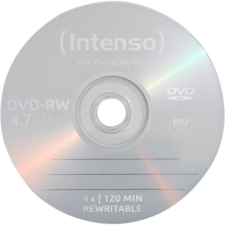 INTENSO DVD-RW riscrivibili in confezione 4,7GB 4X 10 UDS