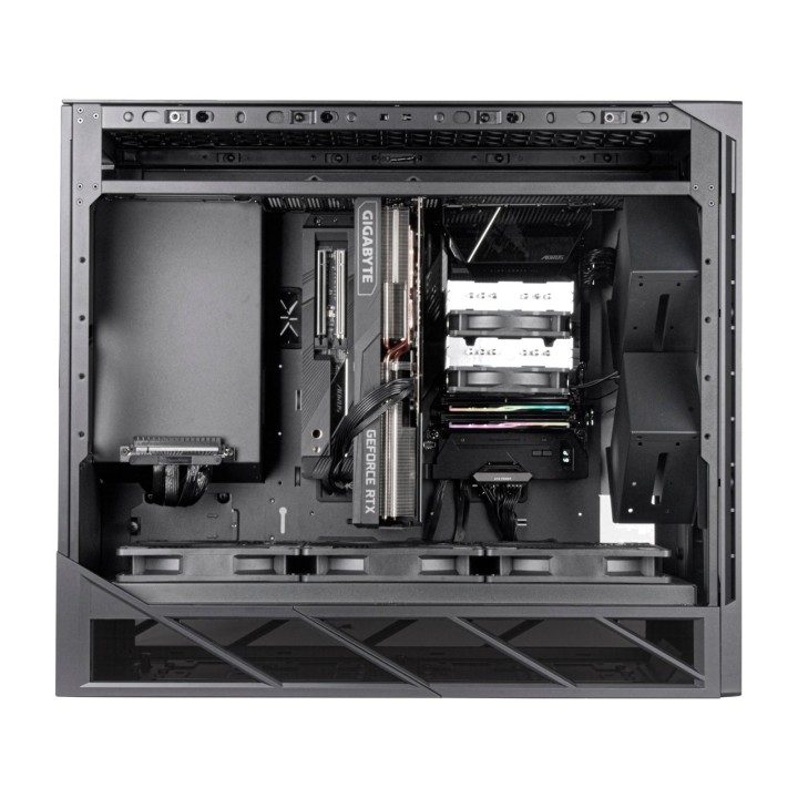 SILVERSTONE Großes Tower-PC-Gehäuse mit Fenster