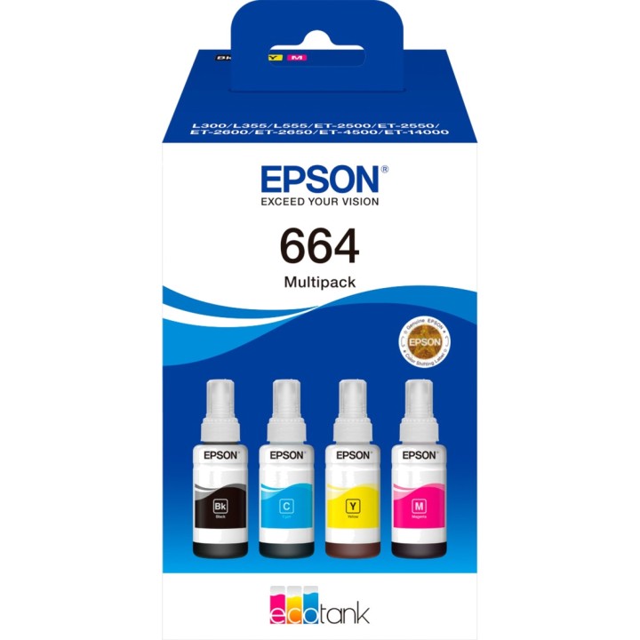 EPSON Ink bottle pack 664-ECOTANK C13T664640 4 UDS 1910545