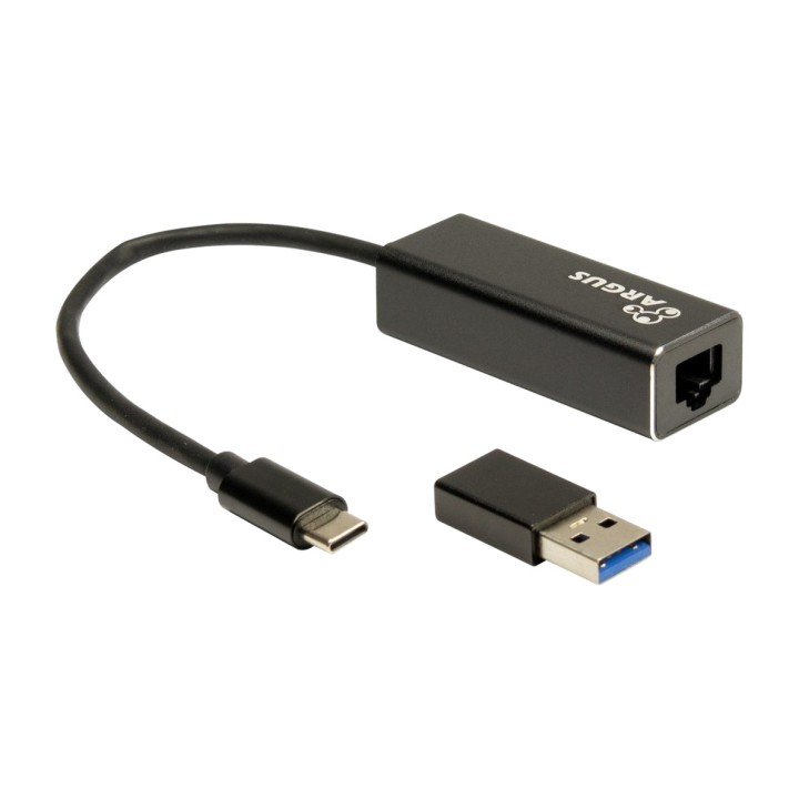 INTER-TECH Adaptateur réseau USB-C vers Ethernet ARGUS