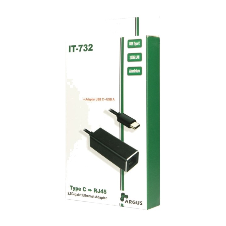 INTER-TECH Adaptador de red USB-C a Ethernet ARGUS IT-732 2,5GBE RJ45 1845958