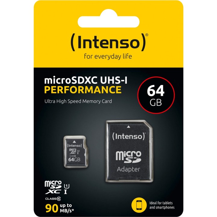 INTENSO microSD-geheugenkaart PERFORMANCE UHS-I-CLASE 10 U1
