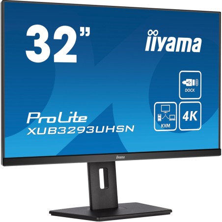monitor ips con pie regulable en altura prolite- 31,5" 4k uhd