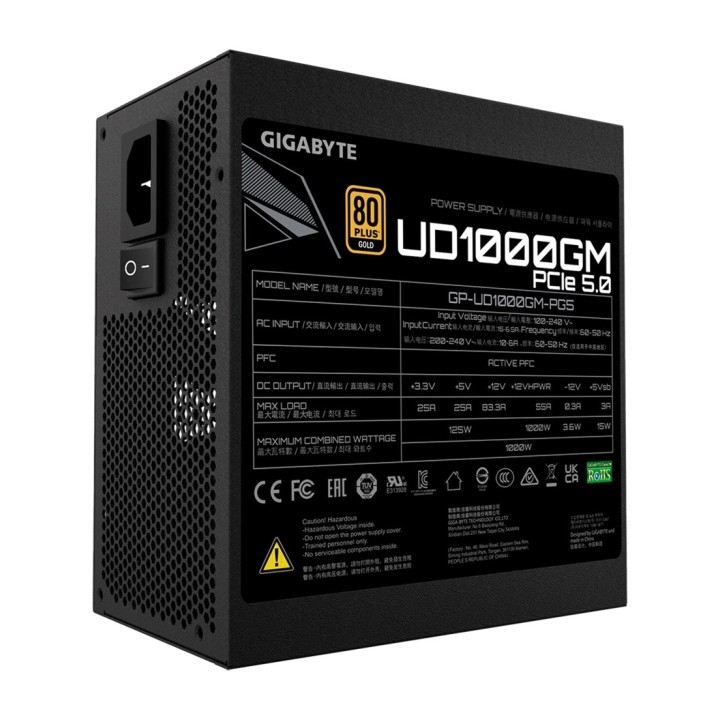 GIGABYTE Modulares PC-Netzteil UD1000GM PG5 V2 80 PLUS