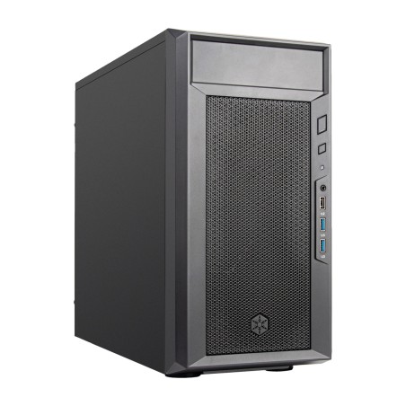 caja de pc semitorre con frontal de malla fara 311 micro-atx