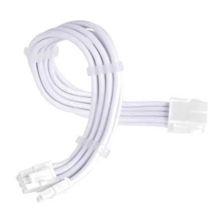 grafikkarten-stromverlängerungskabel mit geflechtummantelung pp07e-pci8w-v2-pcie 8p 6+2 0,3m 16awg