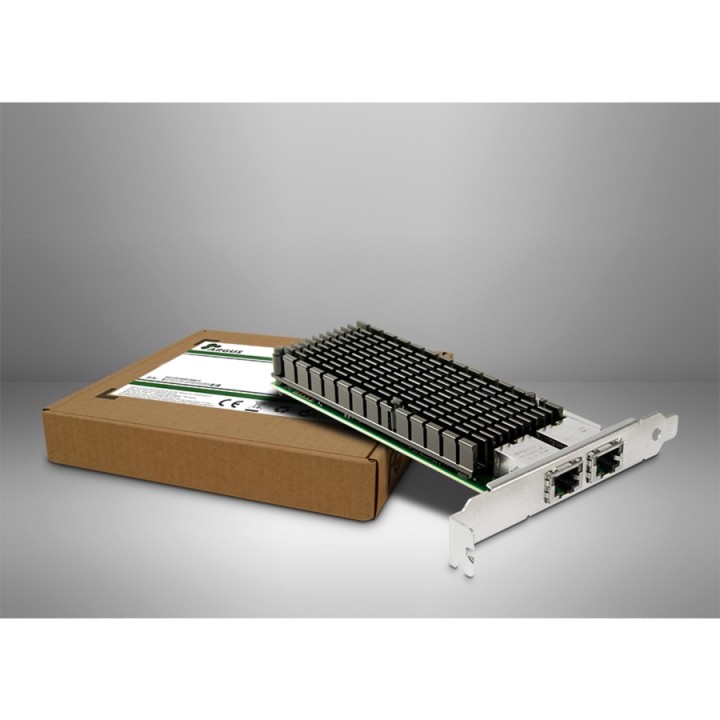INTER-TECH Tarjeta de red PCIe 10GbE con 2 puertos ST-7214 RJ45 X540 1845956