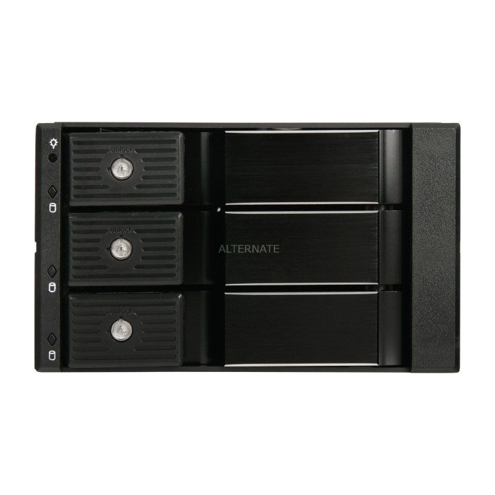 SILVERSTONE Bastidor intercambiable en caliente para 3 discos FS303-12G 3,5"-SAS-SATA 2X5,25" 1866023