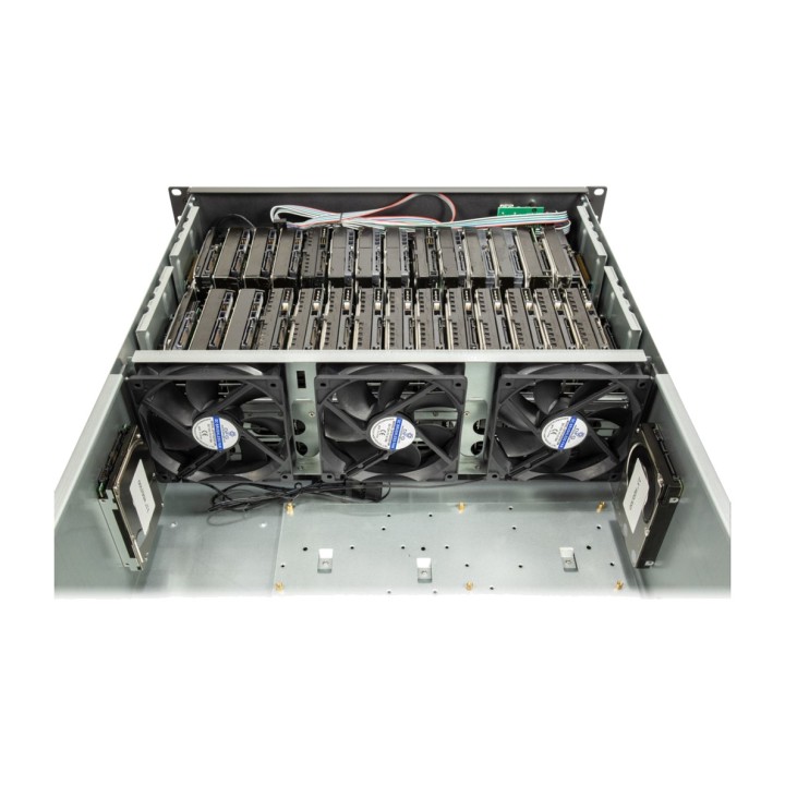 INTER-TECH Caja de servidor para rack 4F28 4U-E-ATX 1778205