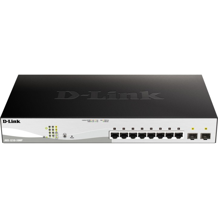 D-LINK Switch PoE gestito a 10 porte DGS-1210-10MP