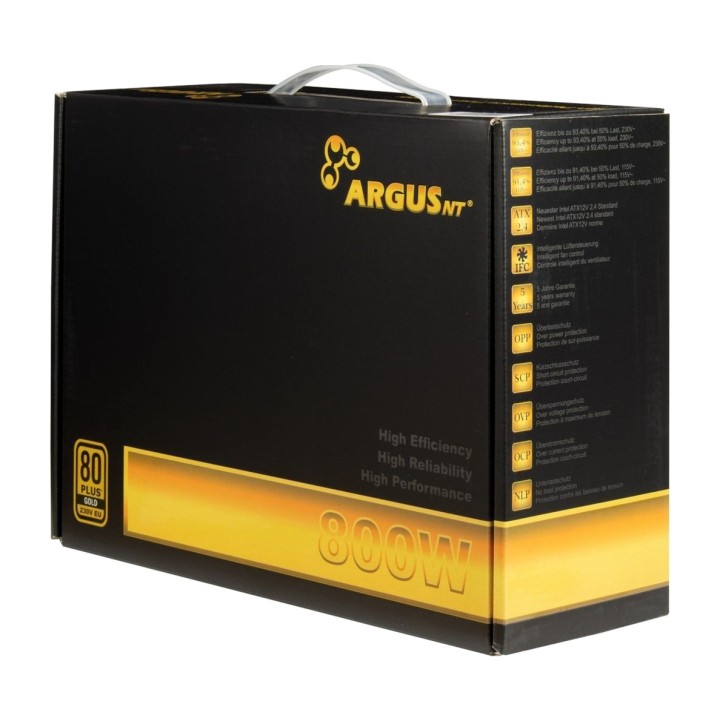 INTER-TECH Alimentatore per PC ARGUSNT-GPS-800 800W-ATX 80
