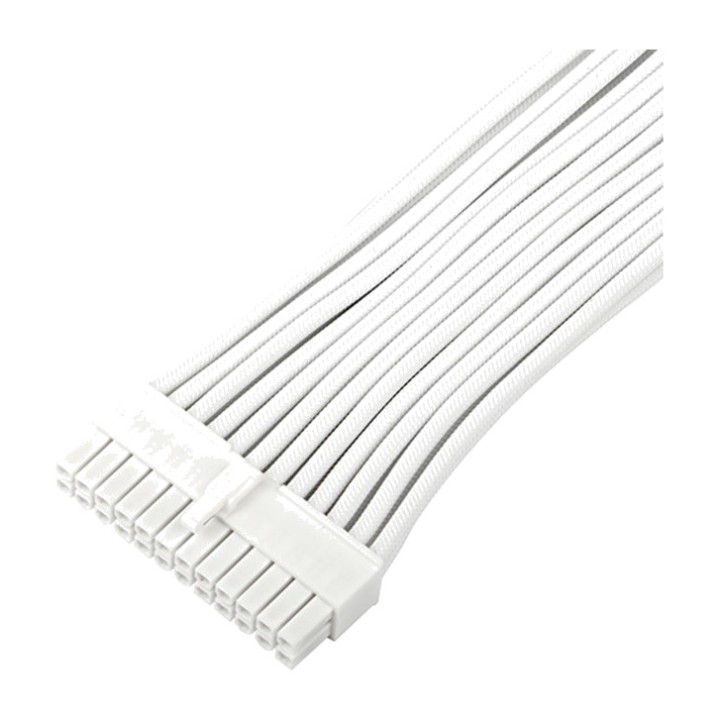 SILVERSTONE Cable alargador mallado de alimentación para placa base PP07E-MBW-V2-ATX 24P 0,3M 16AWG 1856228