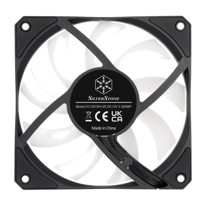 SILVERSTONE Ventilador delgado de caja para PC AIR-SLIMMER SST-AS120B-ARGB 120MM 1826271