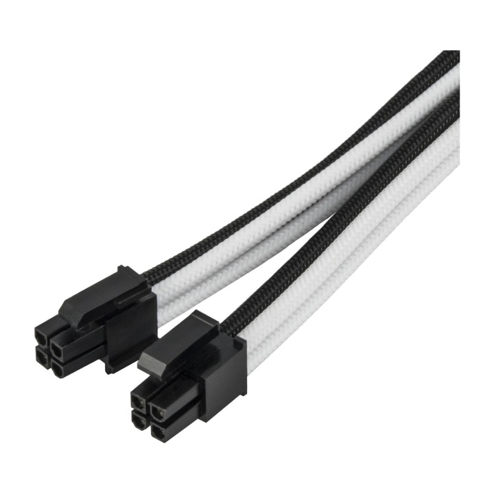 SILVERSTONE Cable alargador mallado de alimentación para CPU PP07E-EPS8BW 8P 4+4 0,3M 1758424