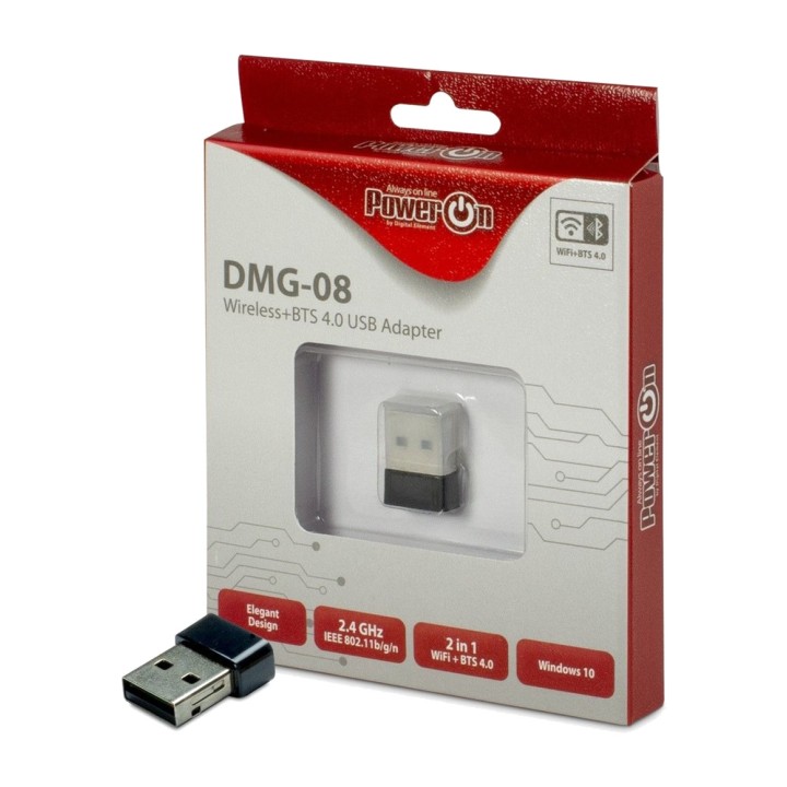 INTER-TECH Adattatore Wi-Fi e Bluetooth USB DMG-08 802.11N