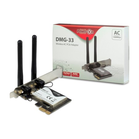 pcie-wlan-netzwerkkarte dmg-33-wifi 5 1300mbps