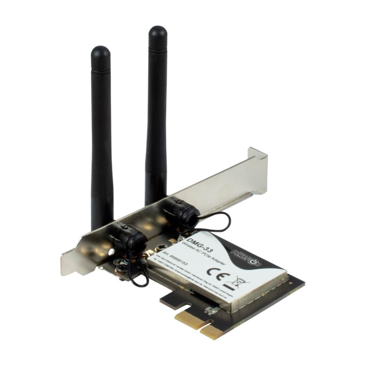 INTER-TECH Carte réseau sans fil PCIe DMG-33-WIFI 5 1300MBPS