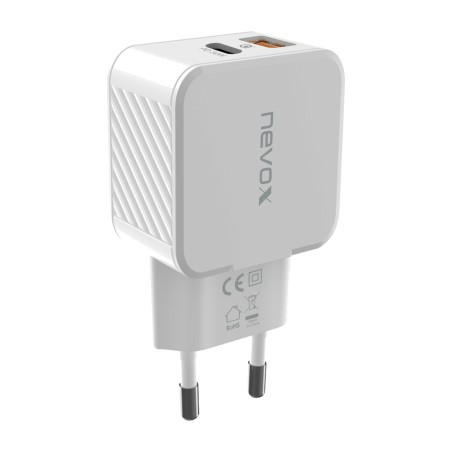 cargador de pared doble usb pd pps qc3.0 30w