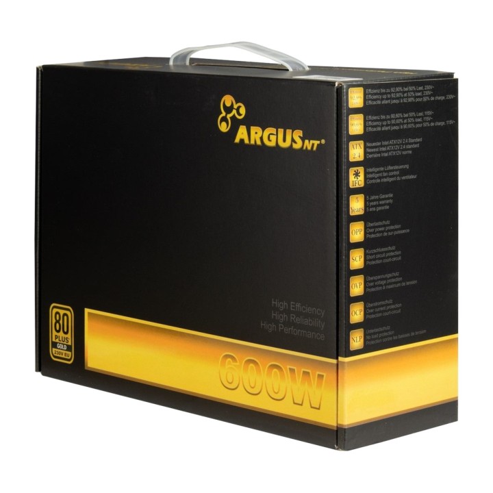 INTER-TECH PC-Netzteil ARGUS GPS-600 600W-ATX 80 PLUS GOLD