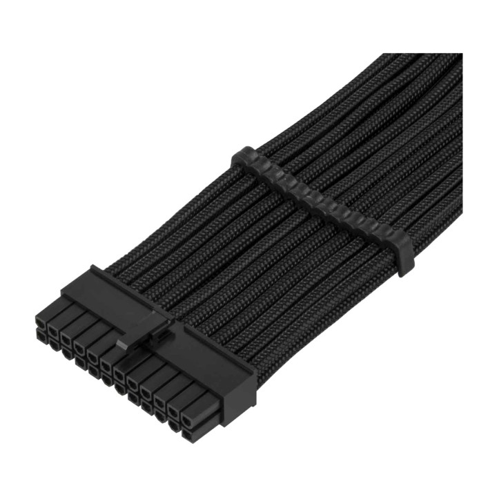 SILVERSTONE Cable alargador mallado de alimentación para placa base PP07E-MBB-ATX 24P 0,3M 1758425