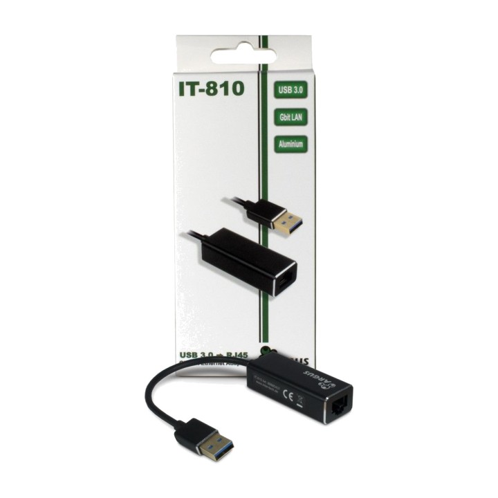INTER-TECH Adaptador de red USB a Ethernet ARGUS IT-810-GIGABIT RJ45 1719651