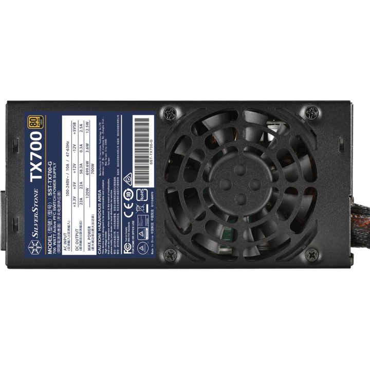 SILVERSTONE Fuente de alimentación compacta para PC TX700-G TFX 700W 1715838