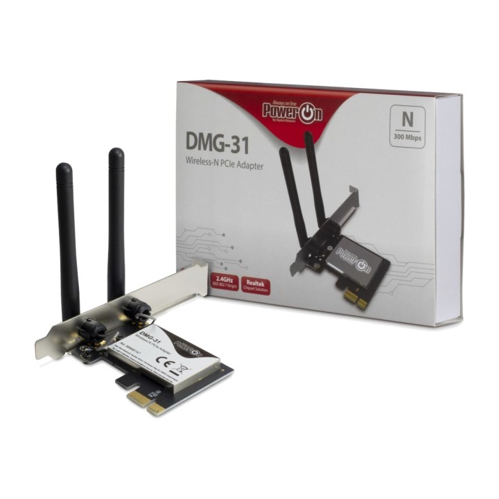 INTER-TECH Carte réseau WiFi PCIe interne DMG-31 802.11N