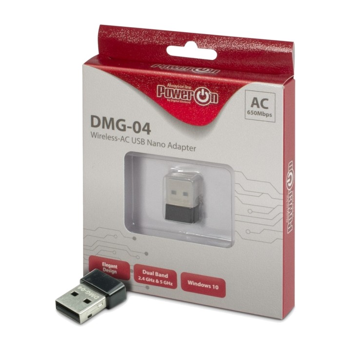 INTER-TECH Dualband-USB-WLAN-Adapter DMG-04 433MBPS 1692713