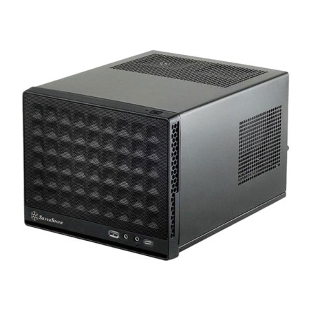 caja de pc cubo con frontal de malla sugo sg13 mini-itx